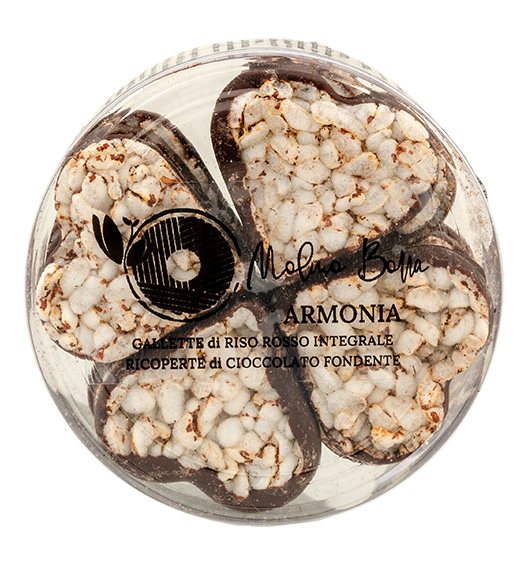 Cuoricini - Reisherzen mit Zartbitterschokolade